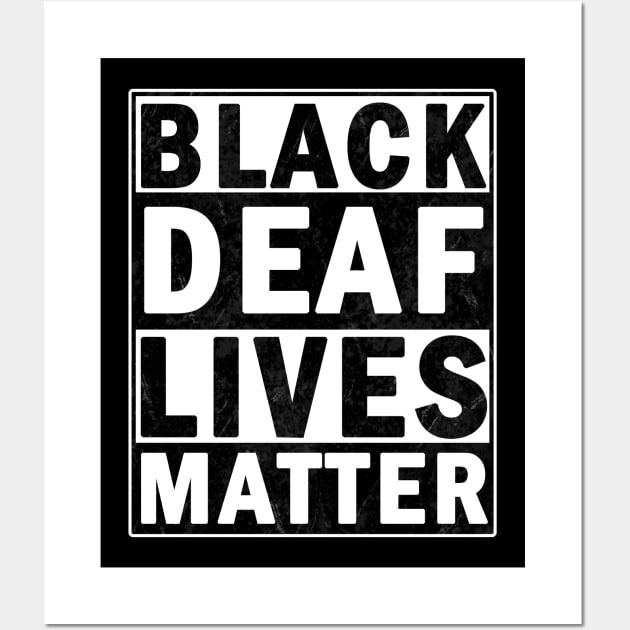 Black deaf lives matter Wall Art by valentinahramov